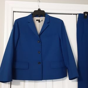 Ann Taylor Cobalt Blue Modern 2-Piece Suit 14